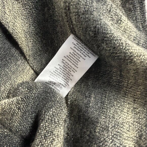 Gershon Bram Womens Striped Knit Poncho Pullover Sweater Cowl Neck Small Gray - Picture 5 of 8